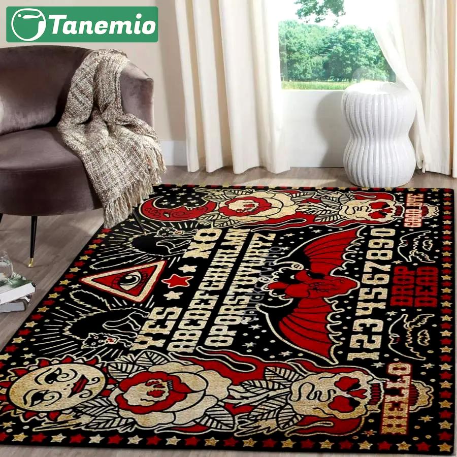Fire jack skellington the nightmare before christmas 190909 halloween Rectangle Rug