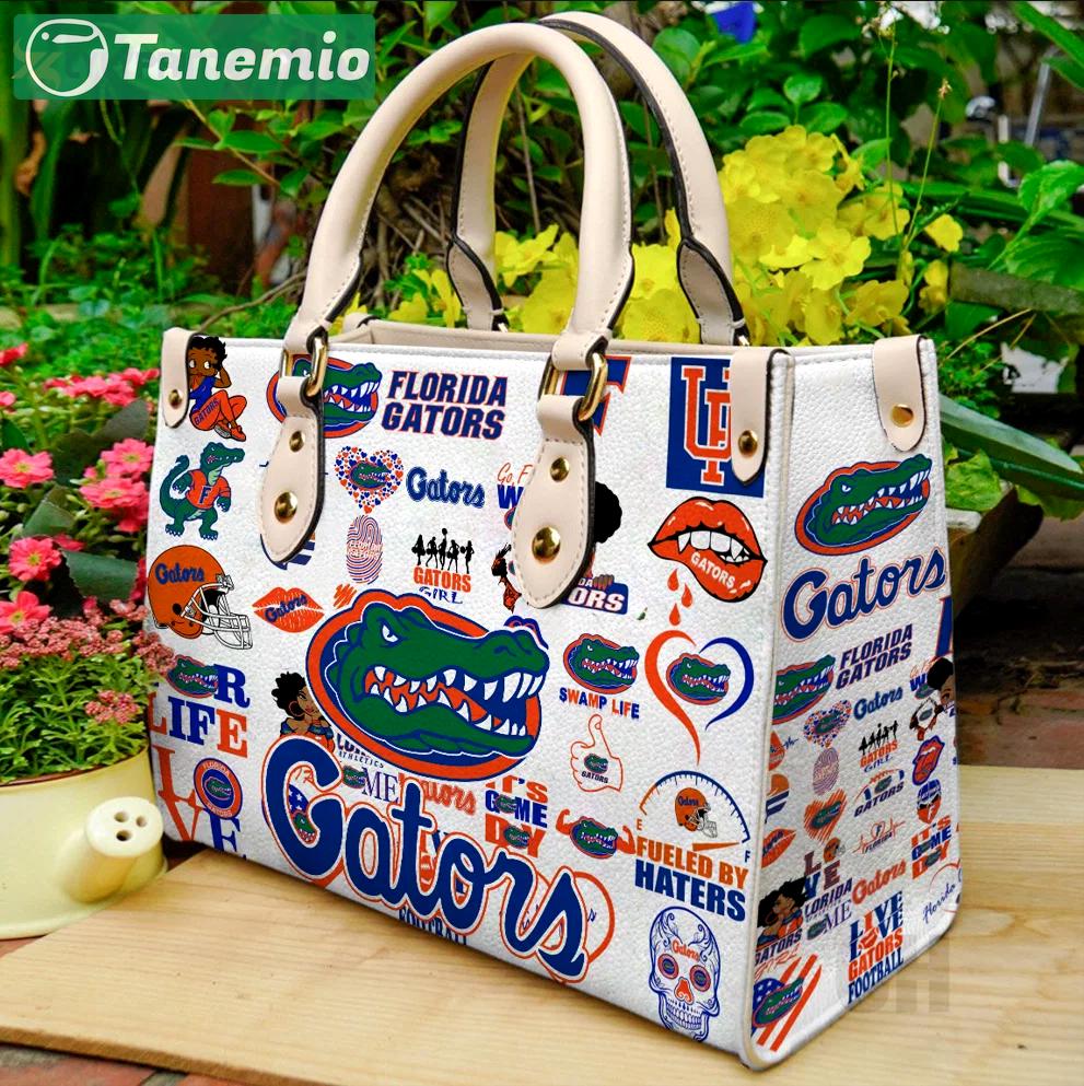 Florida gators leather handbag gift for women 718 Women Leather Hand Bag