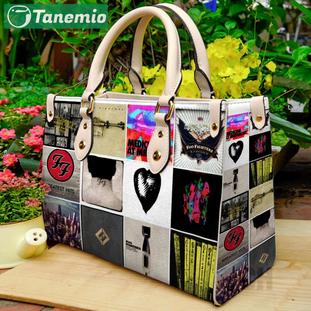 Foo fighters leather bag for women gift 987 Women Leather Hand Bag