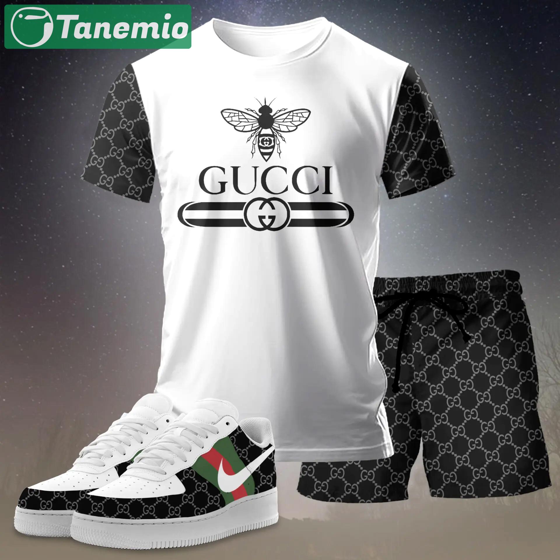 For the girls who love clean contrast looks, minimal graphic bee tee outfit t-shirt – white with black logo print | casual everyday outfit aesthetic ideas T-Shirt Short Sneakers Set