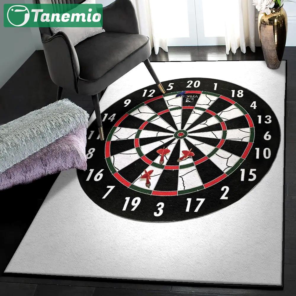 Funny darts art deco rug, dart game rug Rectangle Rug