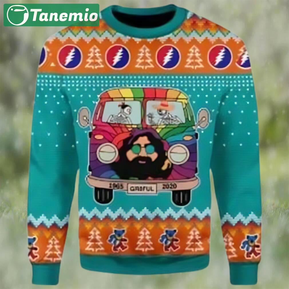 Funny grateful dead bus ugly christmas sweater Christmas Ugly Sweater