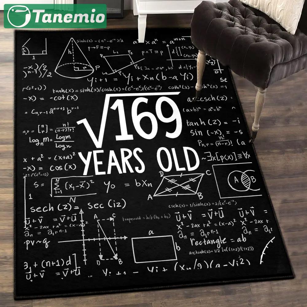 Funny old people kitchen rugs, square root birthday rug Rectangle Rug
