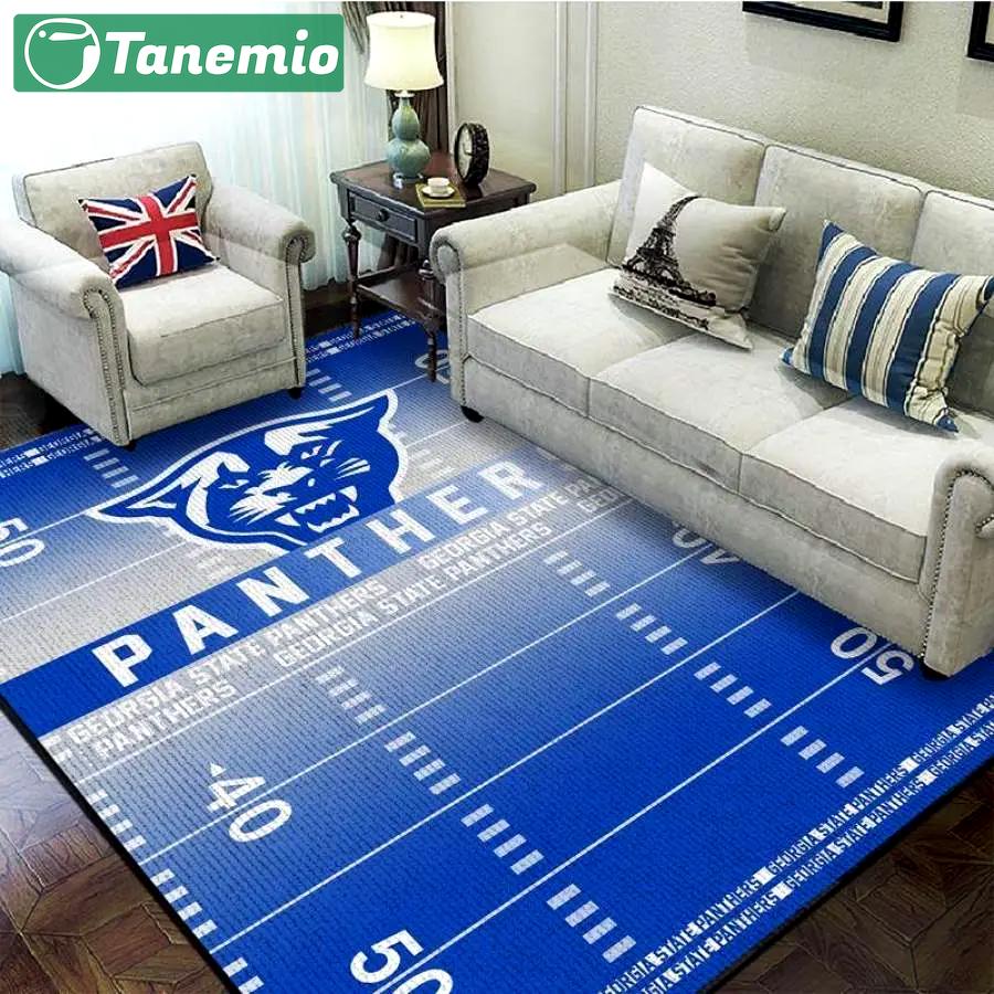 Georgia state panthers living room rug home decor ncaa floor decor f102174 1 Rectangle Rug