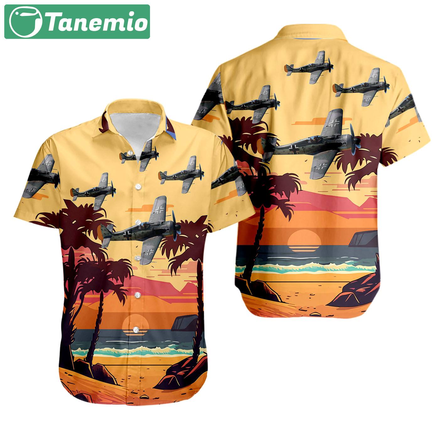 German af luftwaffe focke hawaiian shirt Hawaii Shirt Shorts & Flip Flops