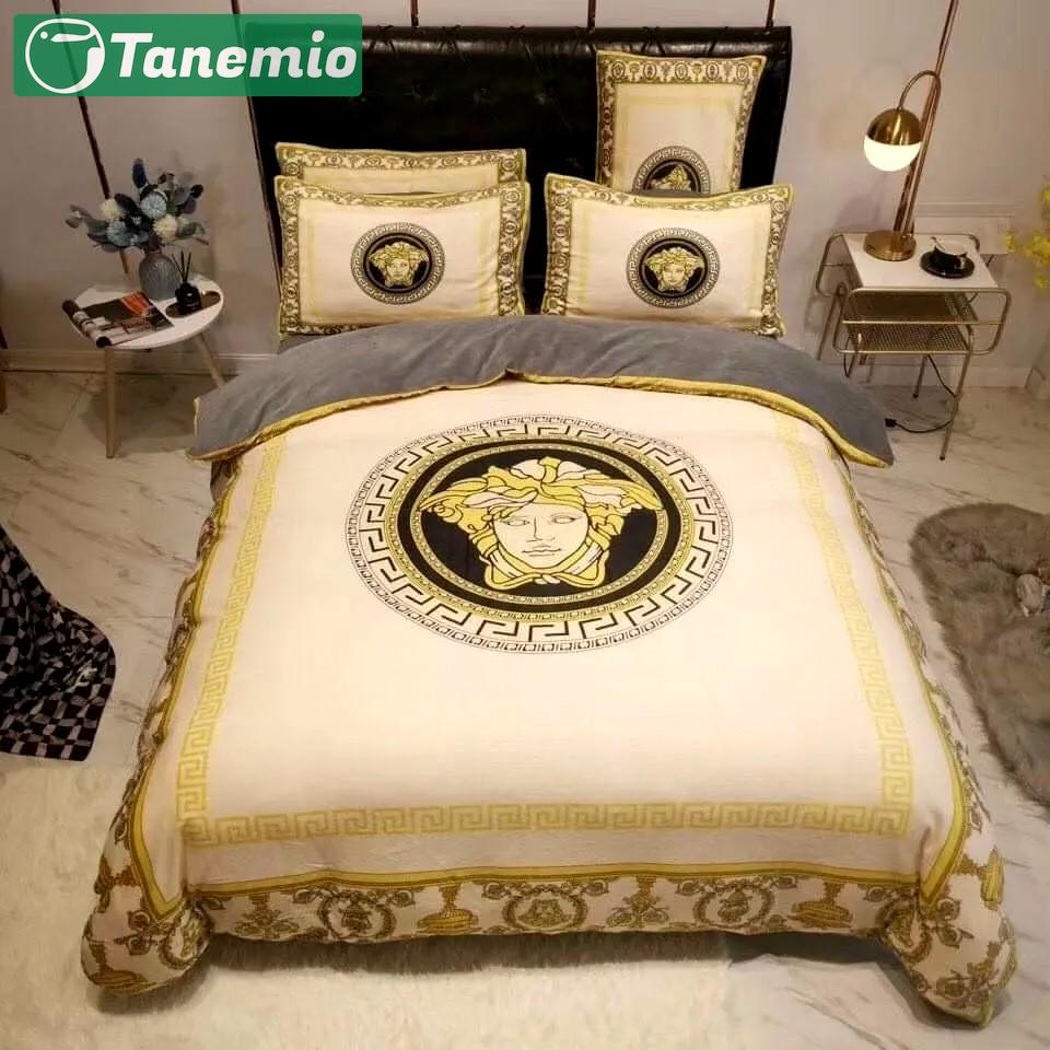 Gianni versace beige luxury brand high-end - - thanksgiving ations for home best luxury gift thankgivings and christmas Bedding Sets bedclothes bed linen covers sheets home decor Bedroom ideas blankets duvet bedspread