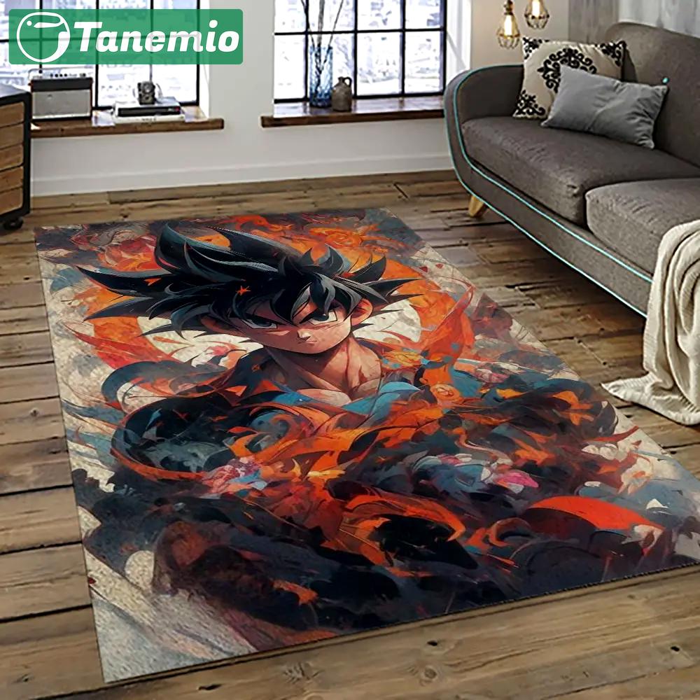 Goku characters cartoon movie carpet rectangle area rug for living room bedroom decor gku57 Rectangle Rug