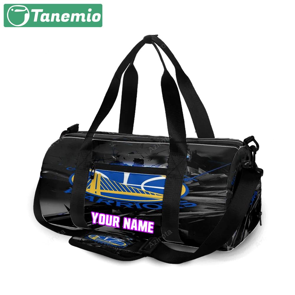 Golden state warriors emblem texture shape personalized name travel bag gym bag 1010 Travel Bag