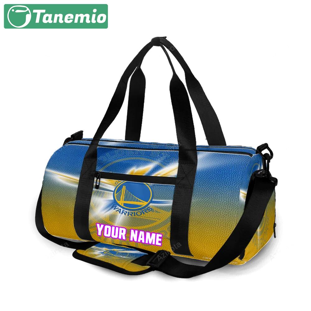 Golden state warriors emblem texture13 personalized name travel bag gym bag 1844 Travel Bag