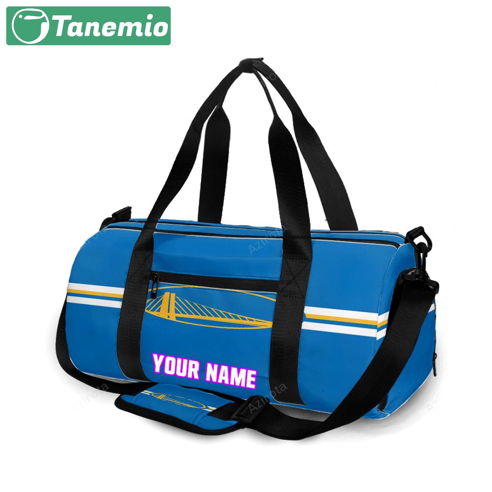 Golden state warriors emblem texture8 personalized name travel bag gym bag 1215 Travel Bag
