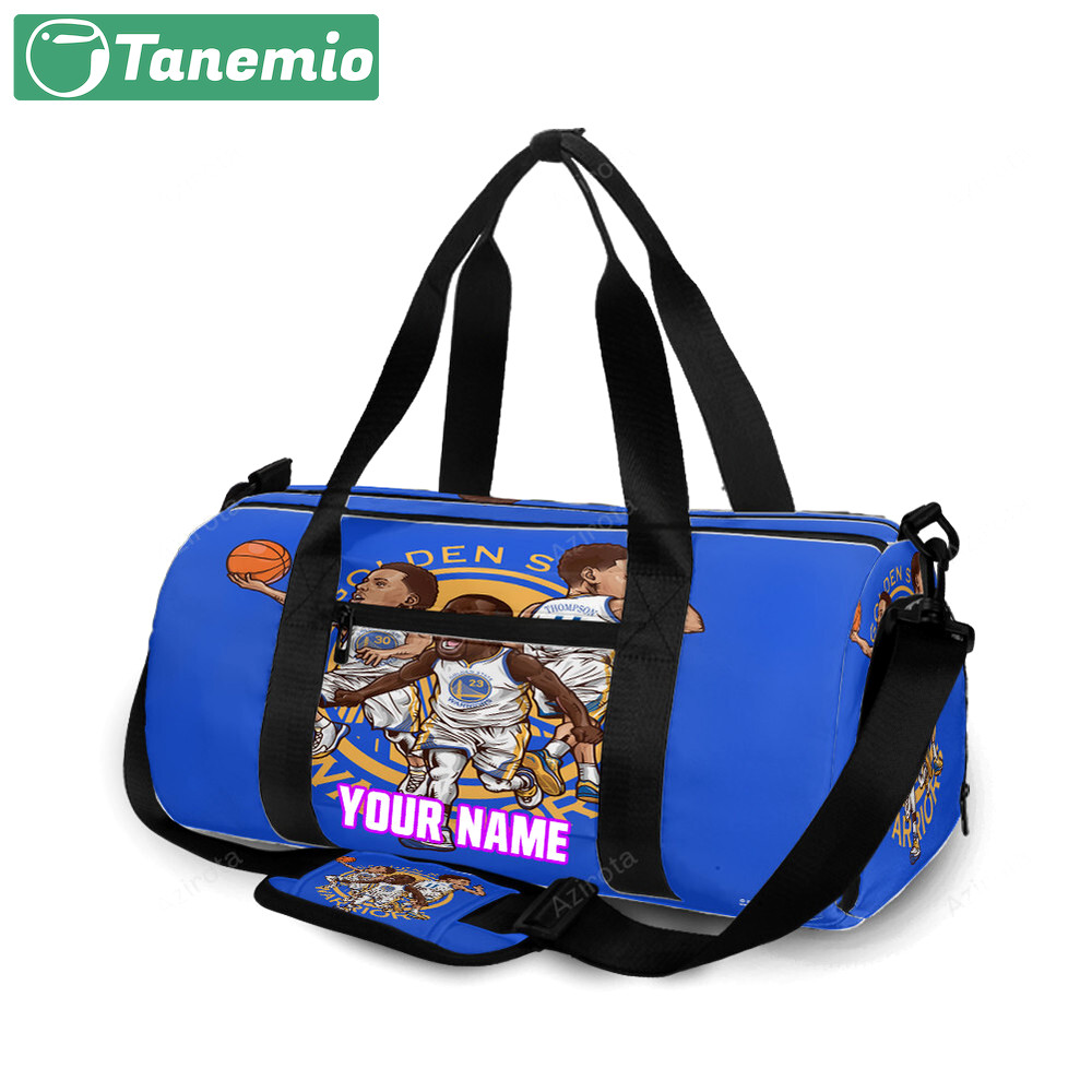 Golden state warriors klay thompson11 stephen curry30 draymond green23 personalized name travel bag gym bag 649 Travel Bag