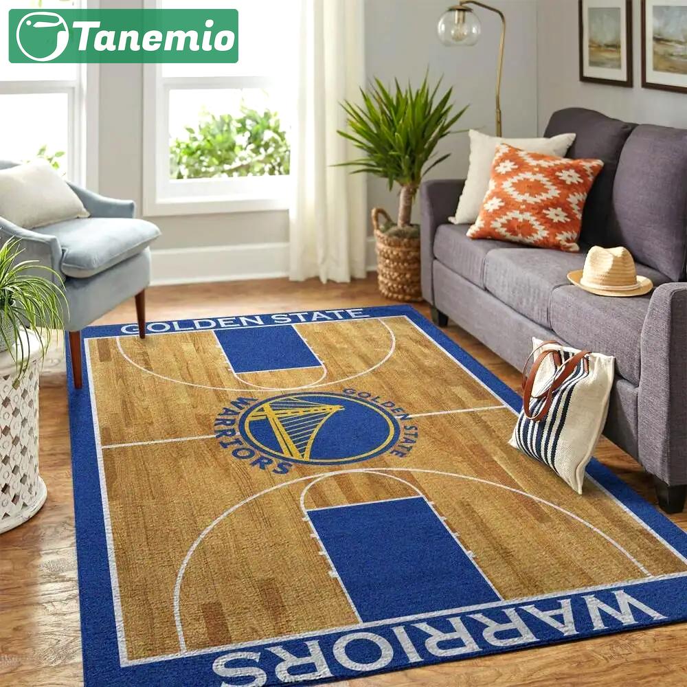 Golden state warriors rug nba carpet living room rug regtangle carpet v5557 Rectangle Rug