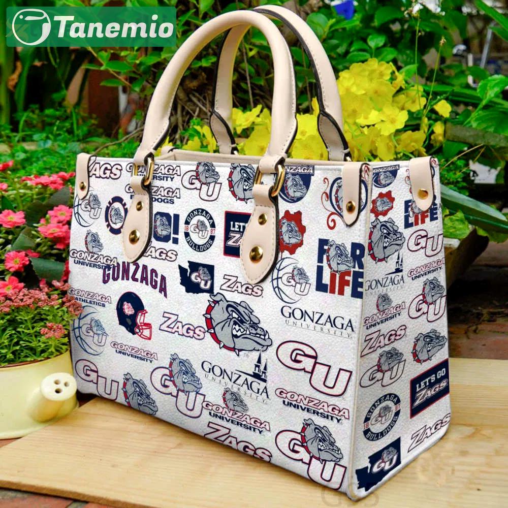 Gonzaga bulldogs 2 leather handbag for women gift 4310 Women Leather Hand Bag