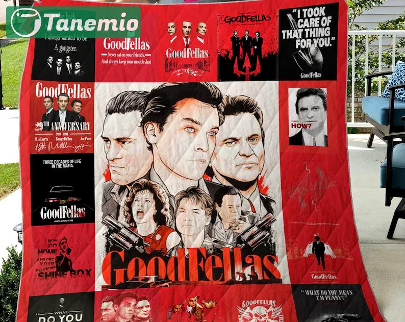Goodfellas fleece blanket, goodfellas blanket, goodfellas characters blanket, birthday gifts, christmas gifts Quilt Blanket