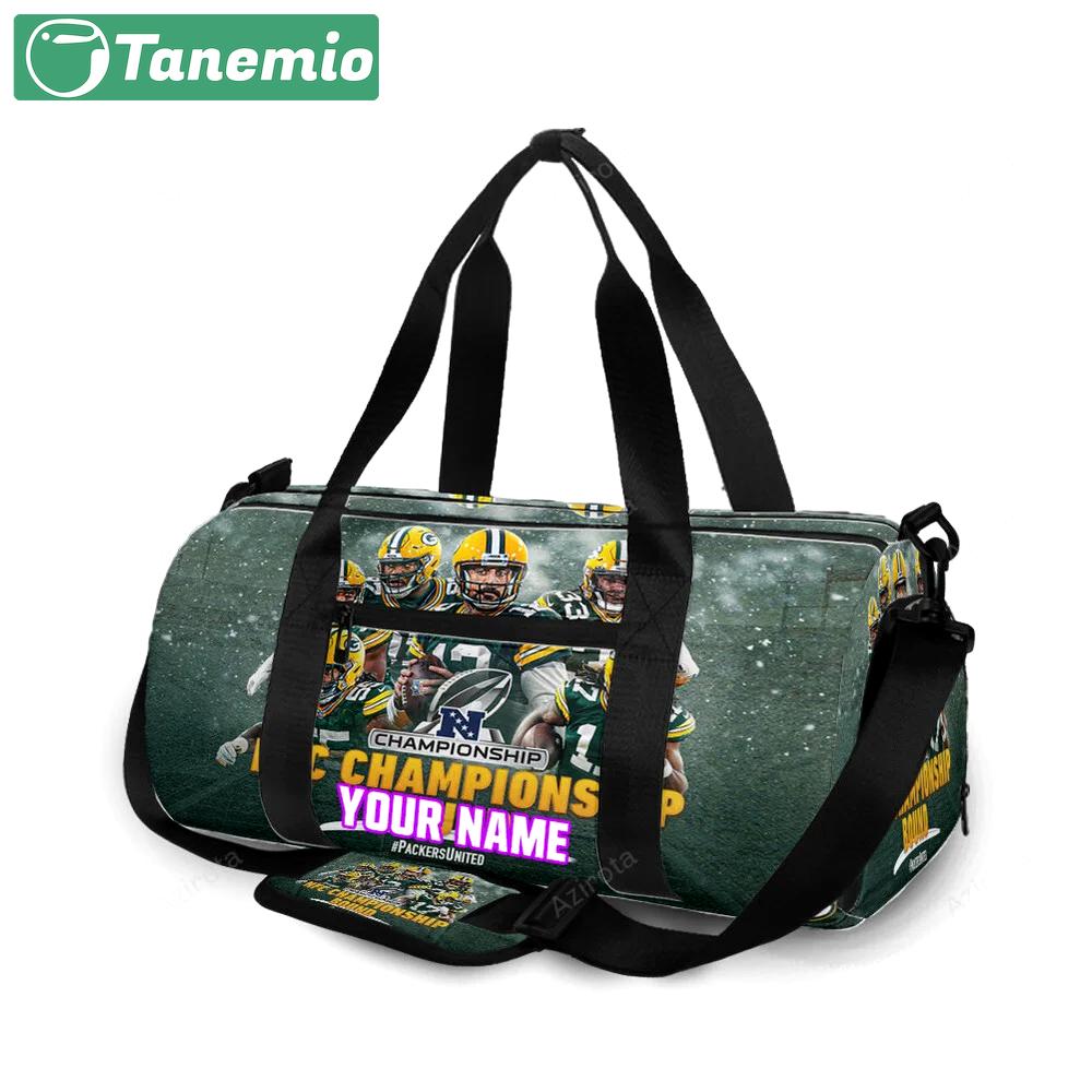 Green bay packers player team v12 personalized name travel bag gym bag 496 Travel Bag