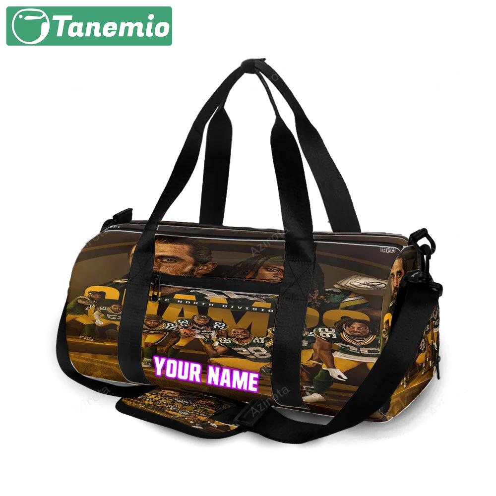 Green bay packers player team v7 personalized name travel bag gym bag 595 Travel Bag