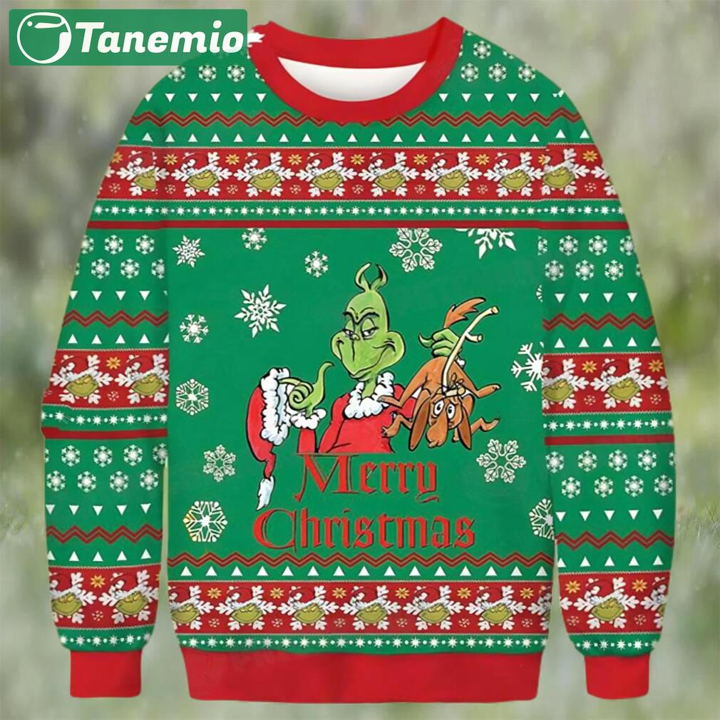 Grinch merry christmas ugly christmas sweater gift for family Christmas Ugly Sweater