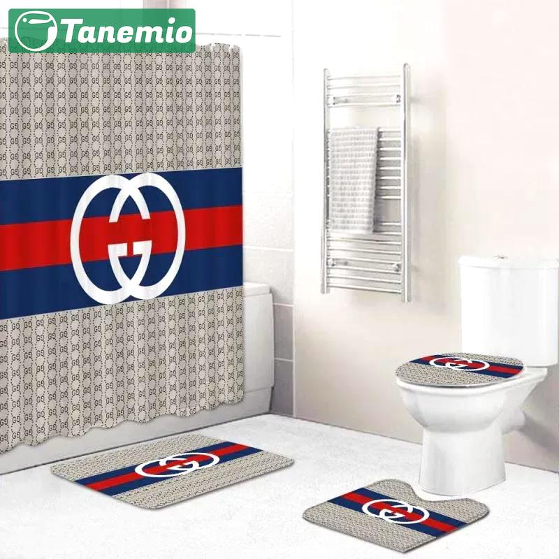 Gucci bath mat bathroom sets home decor hypebeast luxury fashion brand Bathroom Set