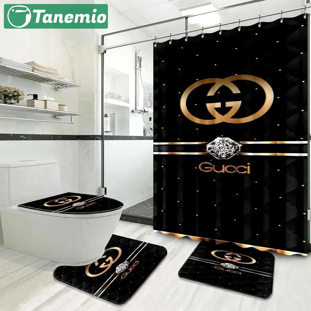 Gucci bath mat luxury fashion brand bathroom sets hypebeast home decor Bathroom Set
