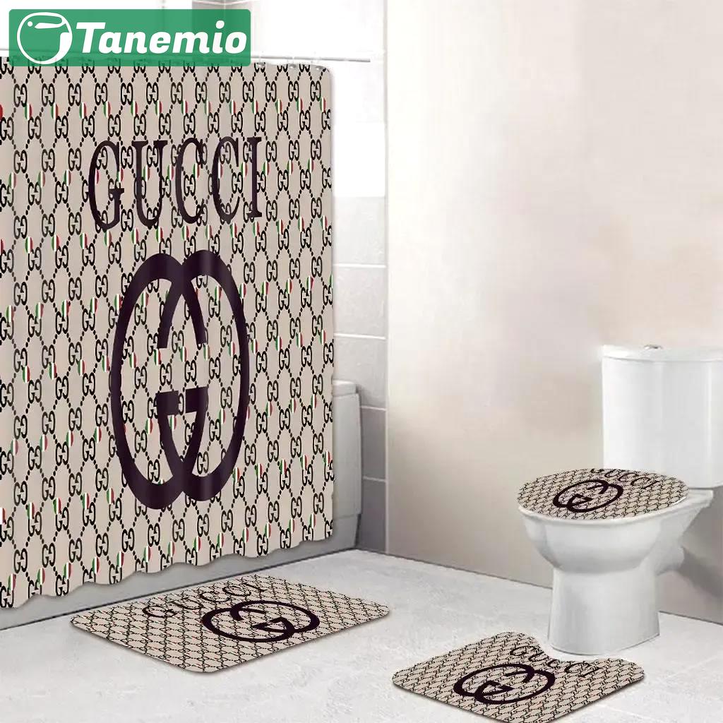 Gucci bathroom set bath mat hypebeast home decor luxury fashion brand Bathroom Set