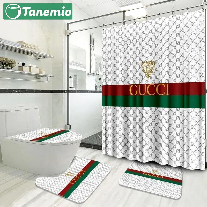 Gucci bathroom set home decor luxury fashion brand hypebeast bath mat Bathroom Set