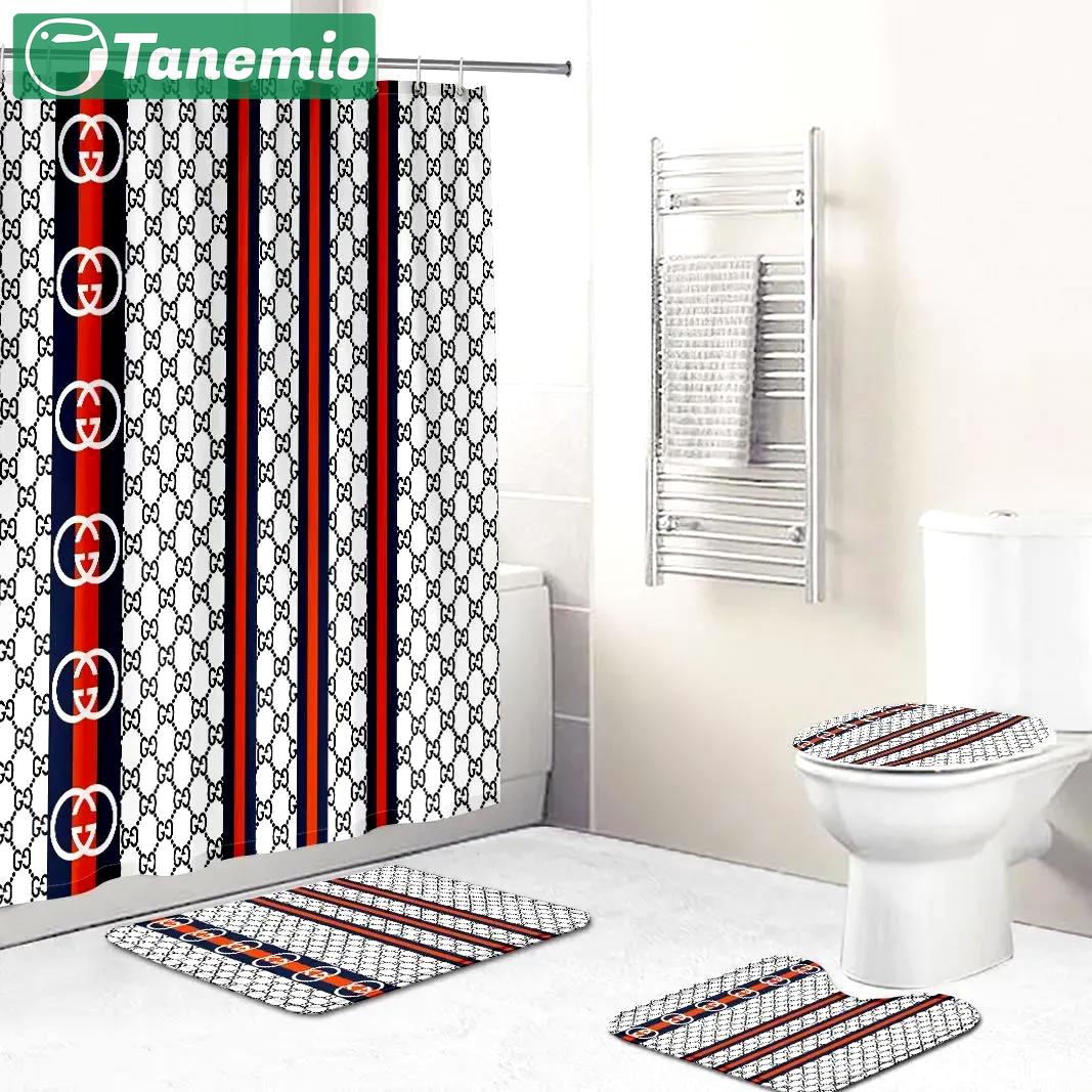Gucci bathroom set hypebeast home decor bath mat luxury fashion brand Bathroom Set