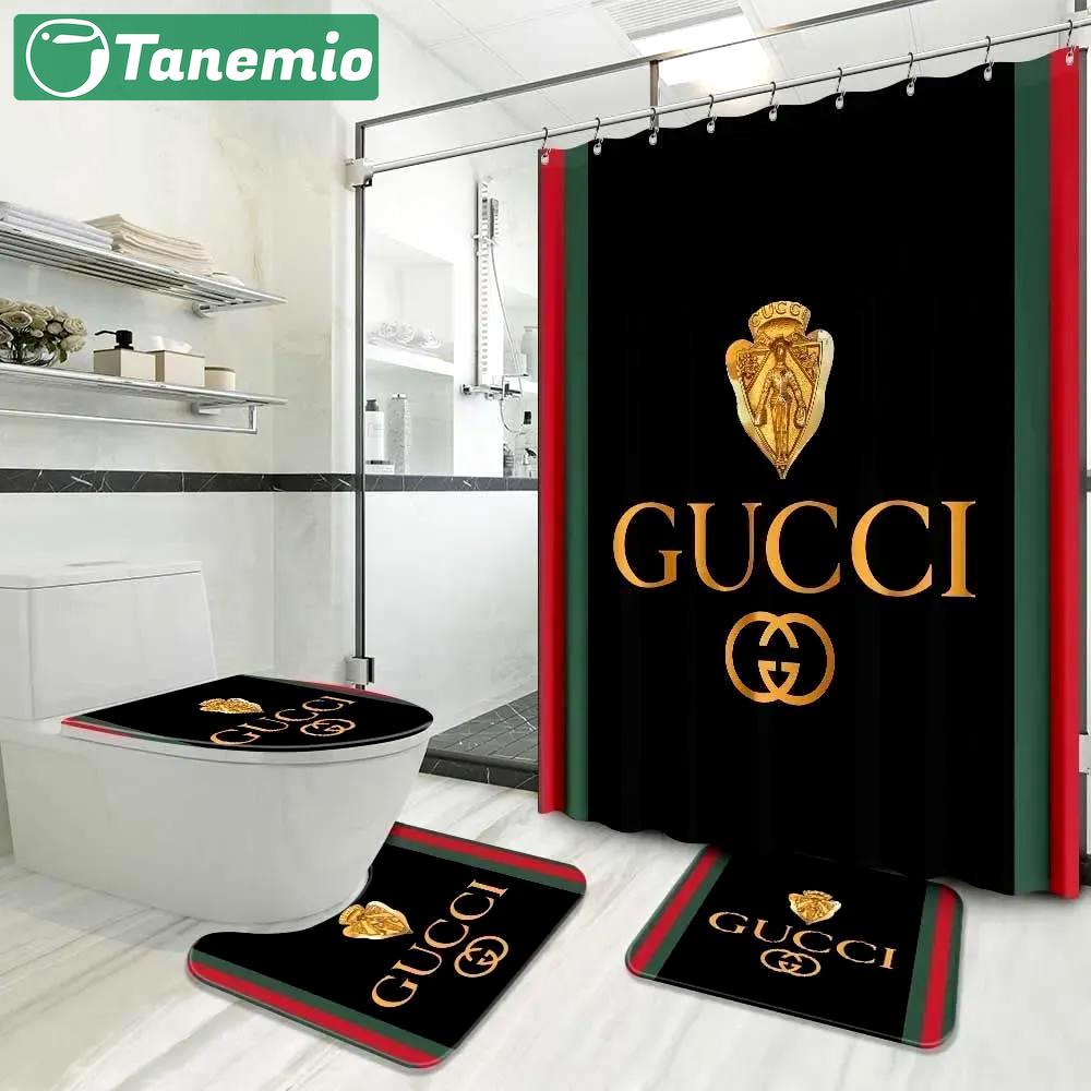 Gucci bathroom sets bath mat hypebeast home decor luxury fashion brand Bathroom Set