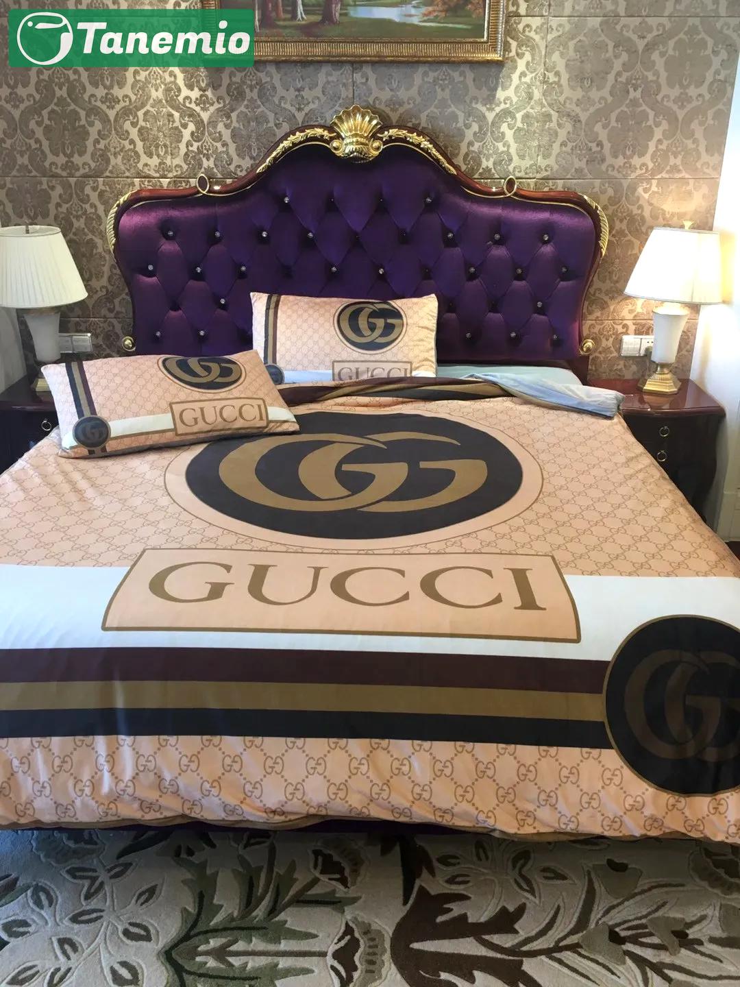 Gucci beautiful logo type 428 Bedding Sets hyperbeast Bedroom blankets sheets duvet home decor bedspread premium fashion brand bedclothes covers bed linen luxury ideas