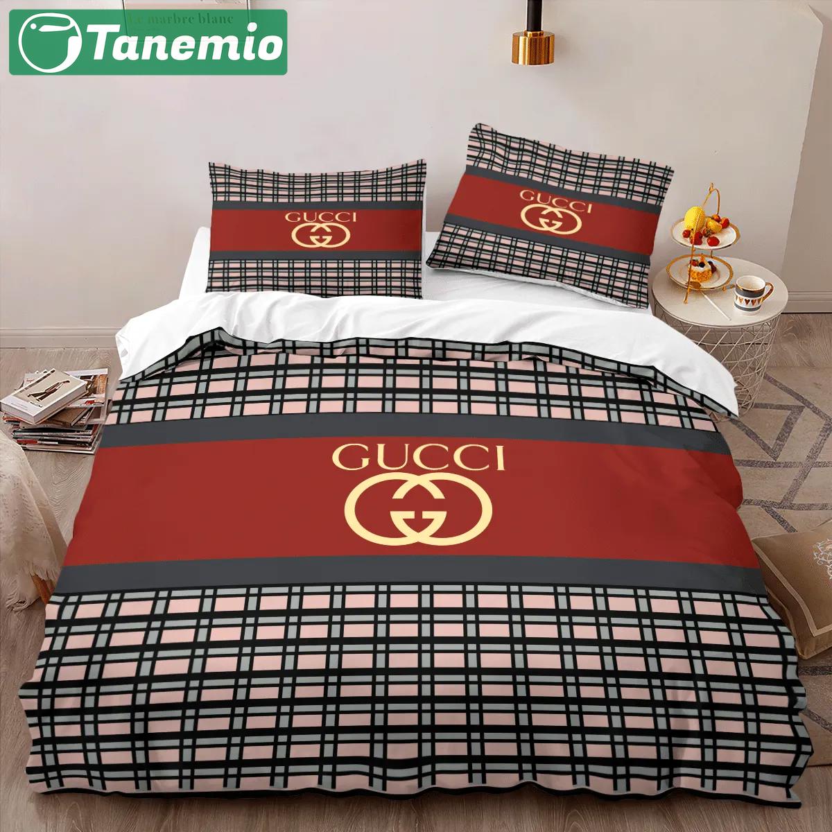 Gucci caro louis vuitton lv logo type 520 Bedding Sets blankets home decor bedspread bedclothes duvet premium fashion brand luxury ideas covers hyperbeast Bedroom bed linen sheets