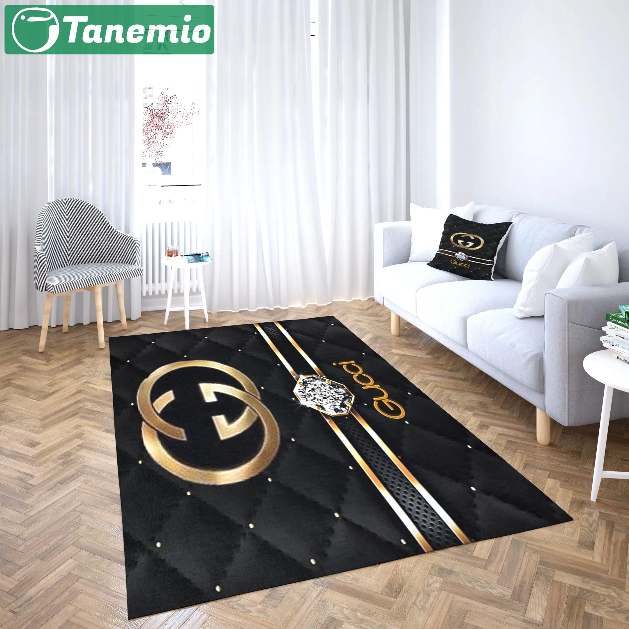 Gucci diamond logo type 991. Upgrade Your Living Room with Luxury Home Decor: Area Carpets, Floor Decor, Door Mats, and Hot Gift Items with style a High-End Fashion Brand Rectangle Rug