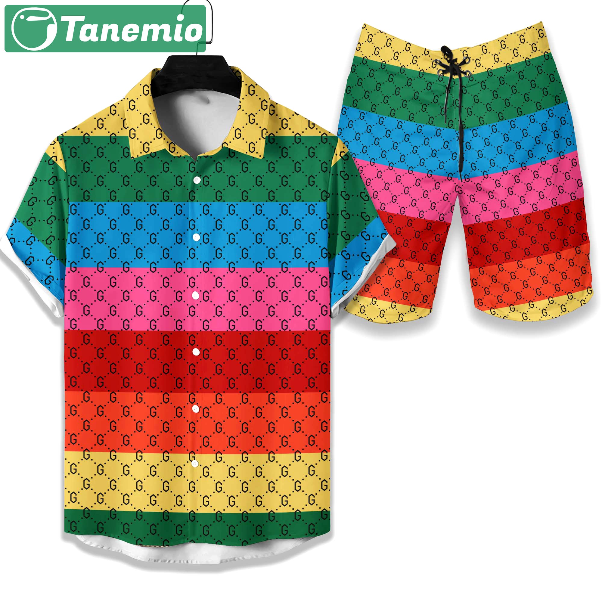 Gucci flip flops and combo hawaii shirt shorts 1 Hawaii Shirt Shorts & Flip Flops