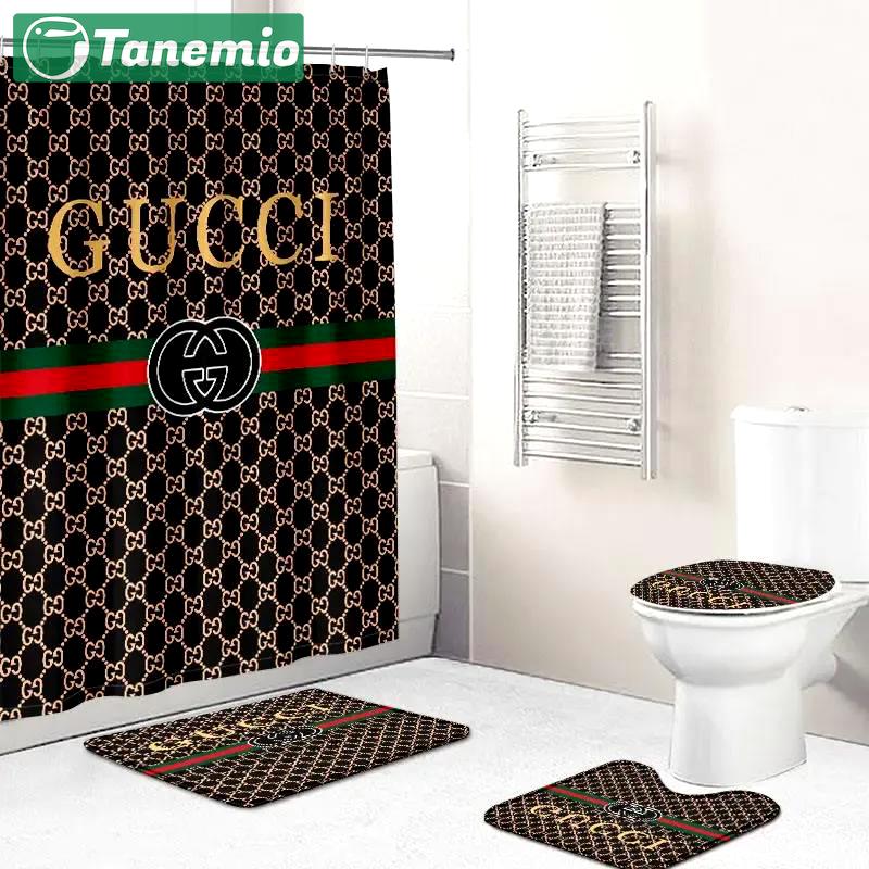 Gucci home decor bathroom sets hypebeast bath mat luxury fashion brand Bathroom Set