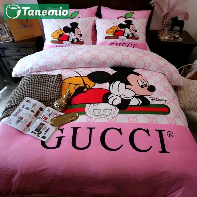 Gucci mickey mouse disney luxury brand      -   - Bedding Sets covers duvet home decor bedroom idea blankets bedspread sheets bed linen bedclothes