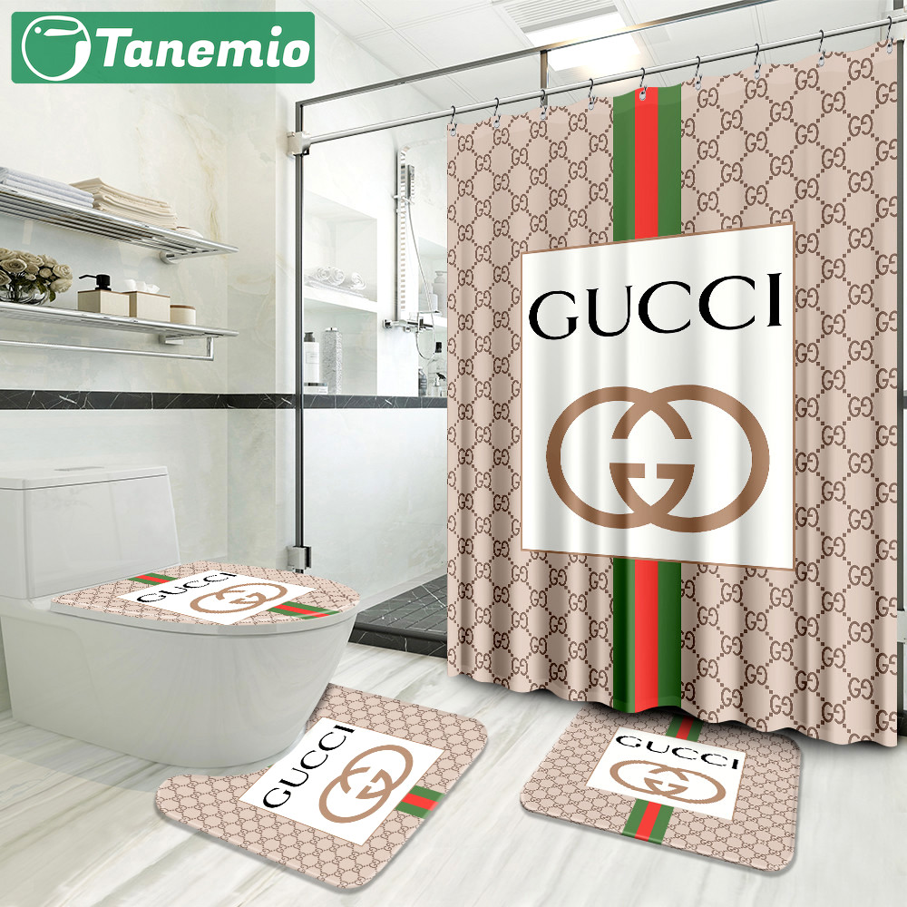 Gucci new luxury fashion brand hypebeast bath mat home decor bathroom sets Bathroom Set