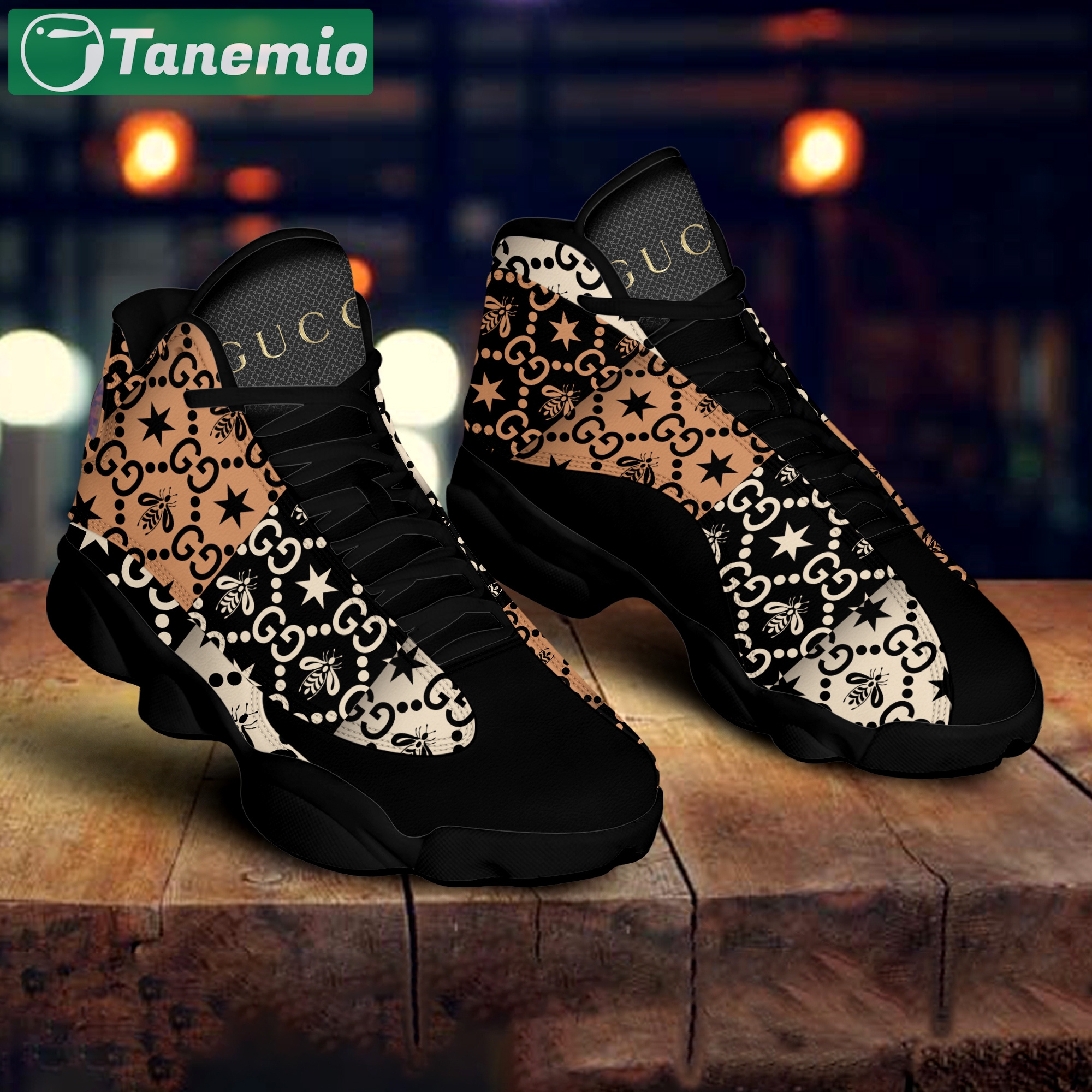 Gucci stars Air Jordan 13 Sneakers Gifts For Men Women Shoes For Fans Full Size