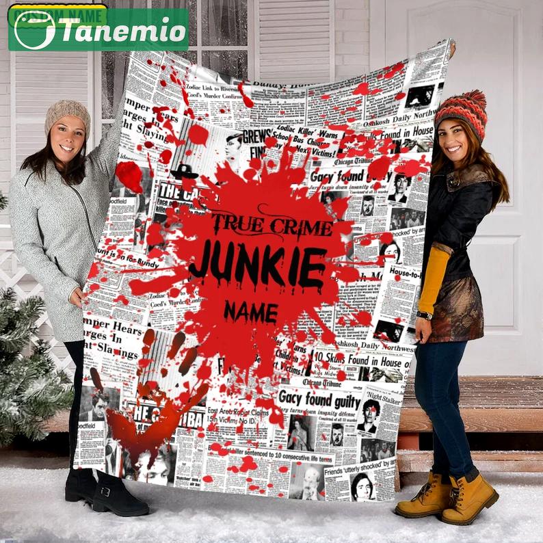 Halloween decorations custom name horror blanket, true crime horror movie fleece mink sherpa halloween gift fan, movies character blanket, halloween blanket Quilt Blanket