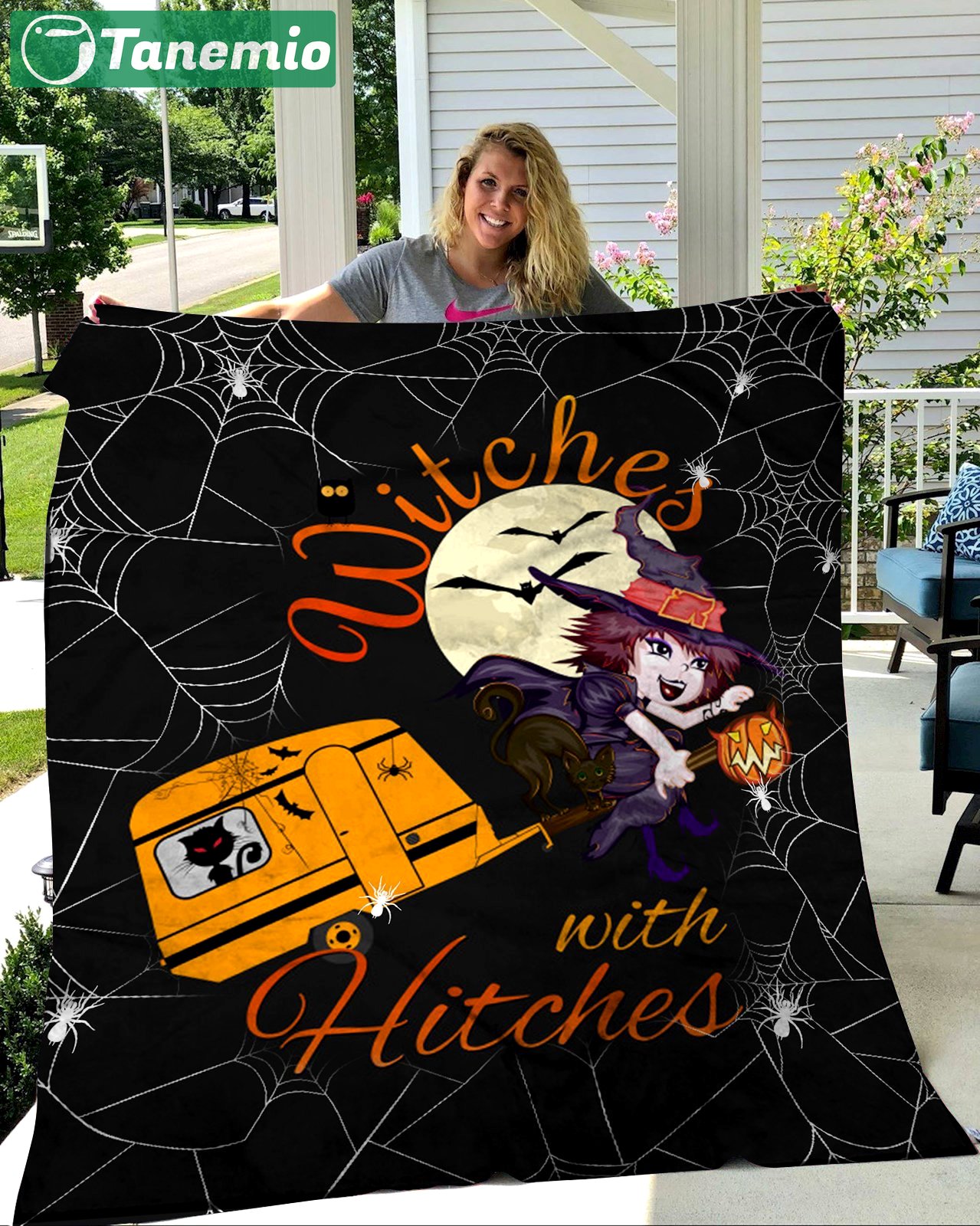 Halloween decorations halloween camping fleece blanket – quilt blanket Quilt Blanket