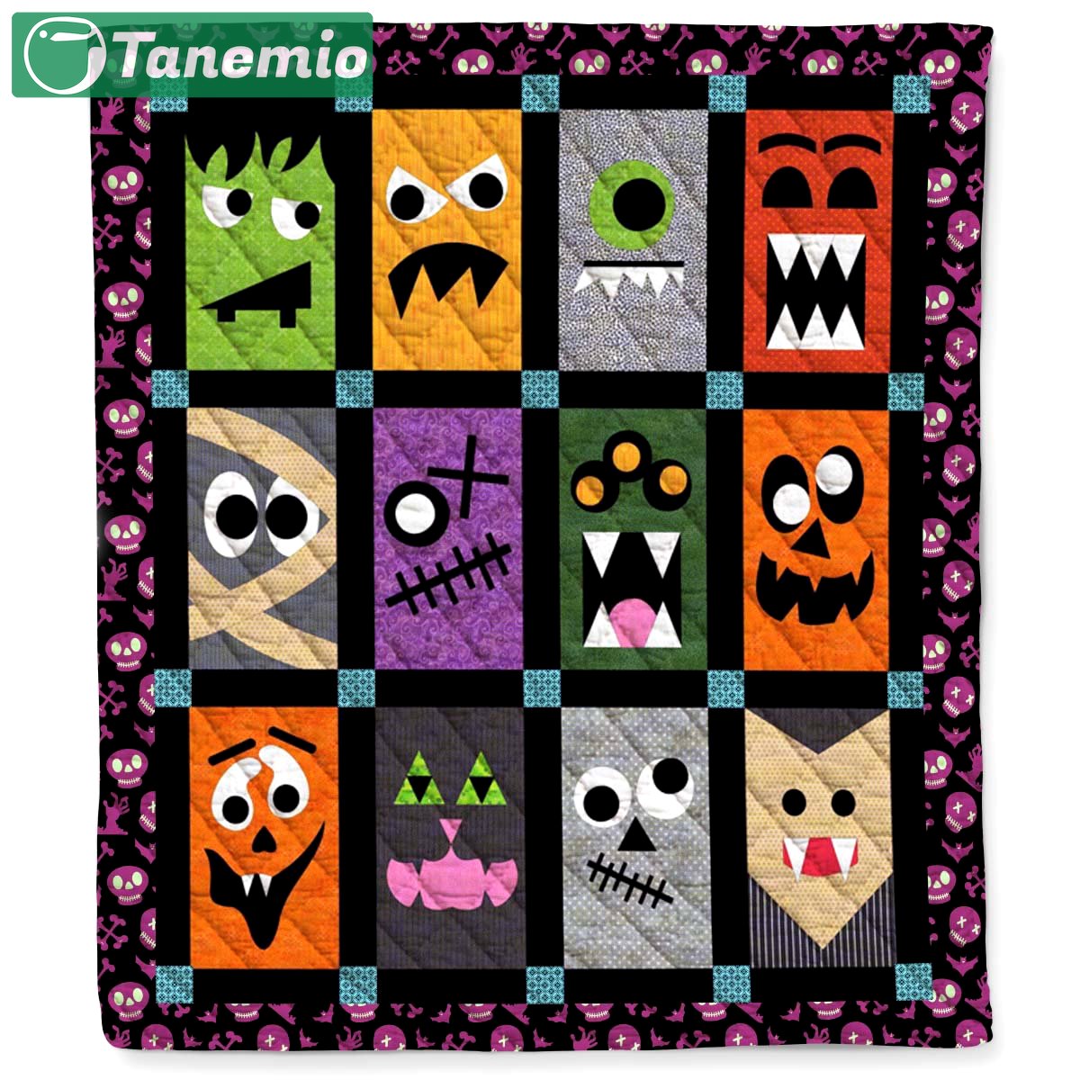 Halloween decorations halloween monster cartoon quilt blanket Quilt Blanket