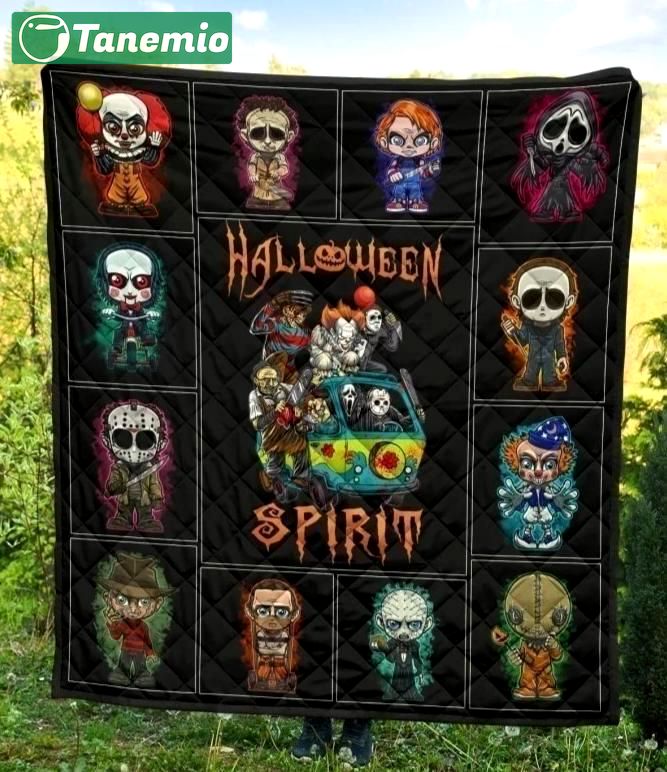 Halloween decorations halloween spirit for fan horror movies characters quilt blanket Quilt Blanket