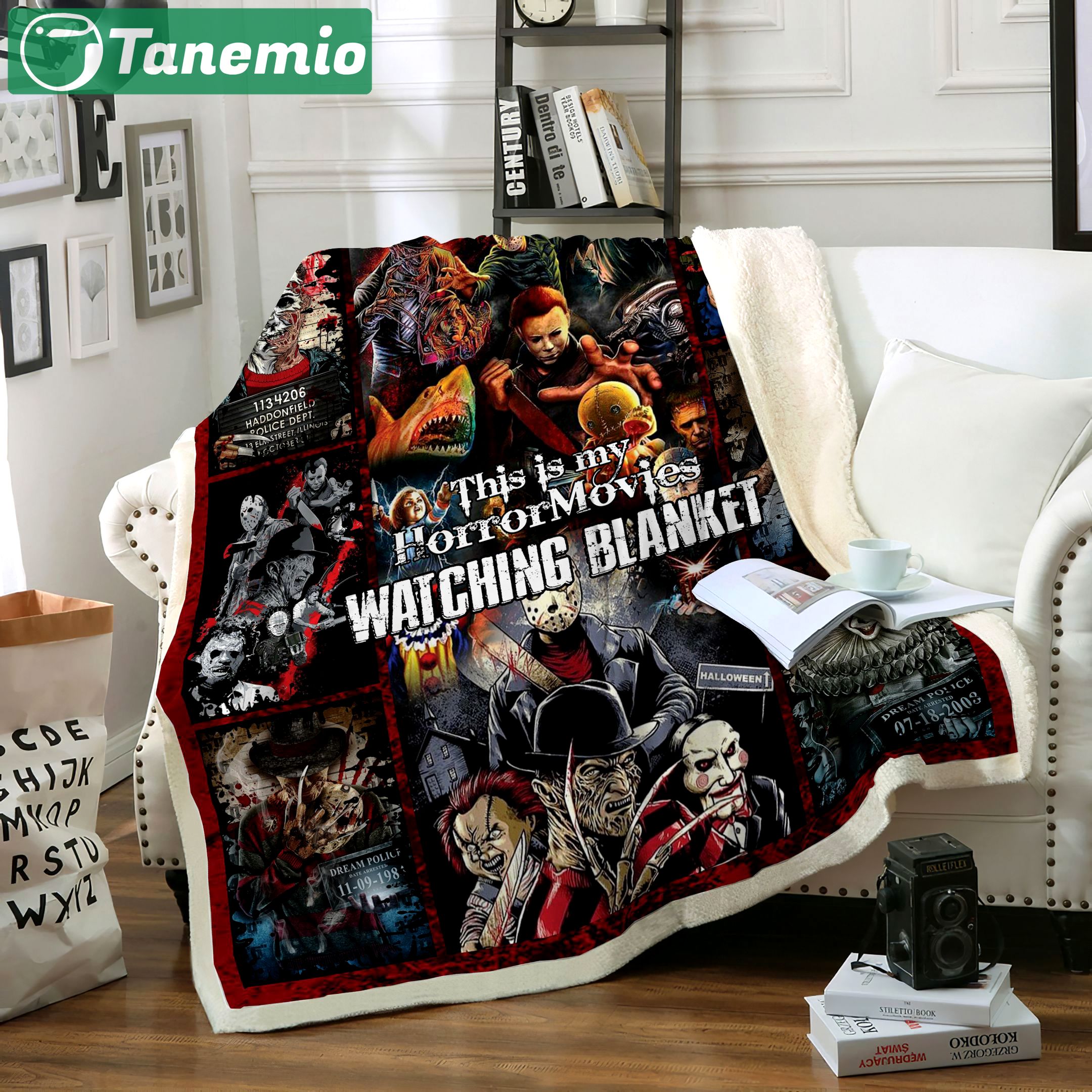 Halloween decorations this is my horror watching halloween fleece blanket quilt fan made all season 3d Quilt Blanket
