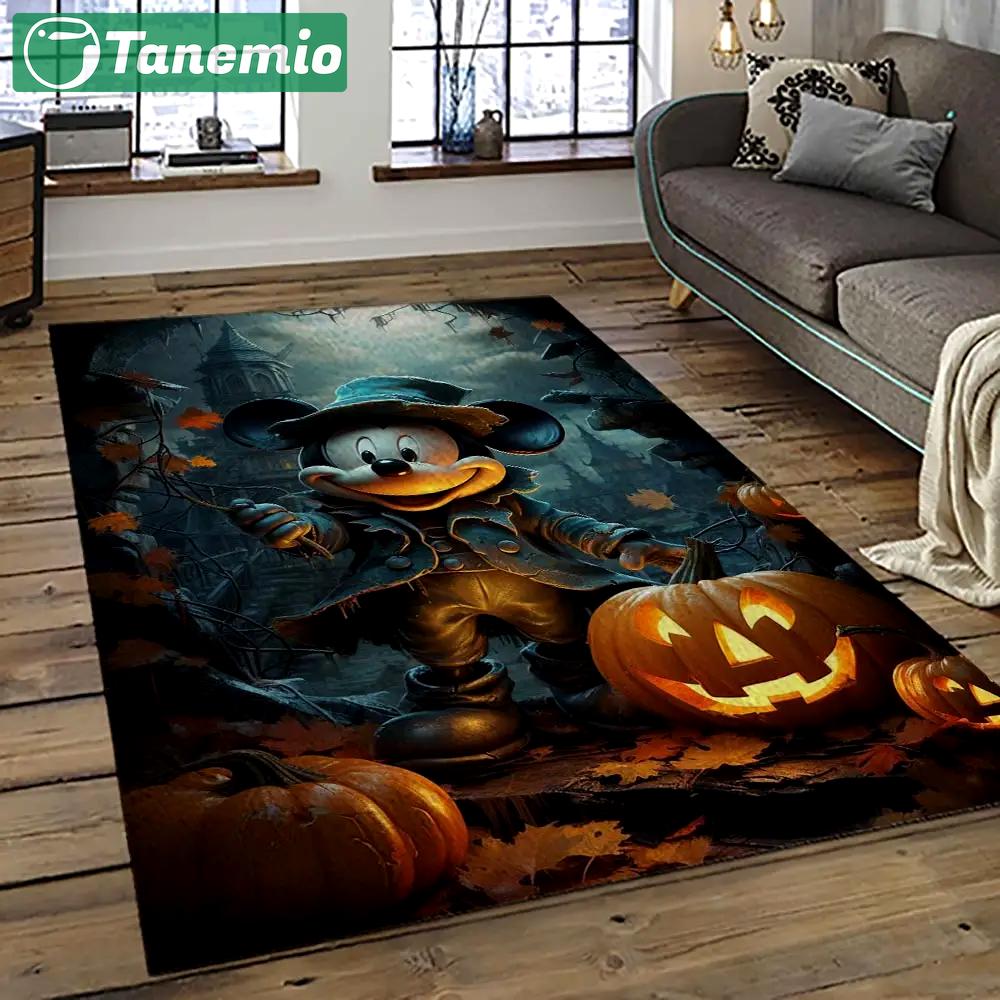 Halloween style pumpkin autumn retangle carpet area rug home decor halloween gift hal64 Rectangle Rug