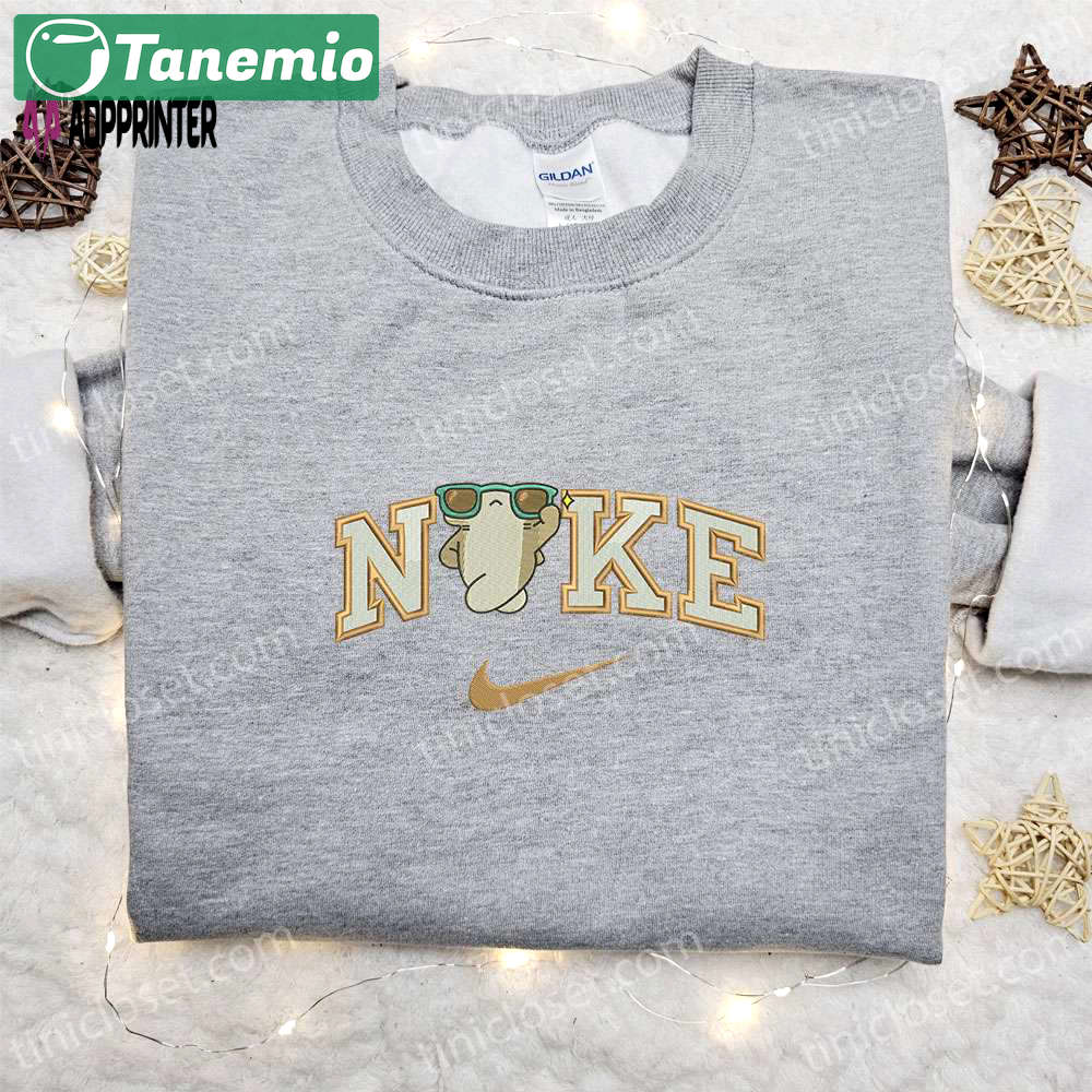 Hammerhead shark step x nike embroidered shirt – unique nike inspired gift for family Embroidered Shirt