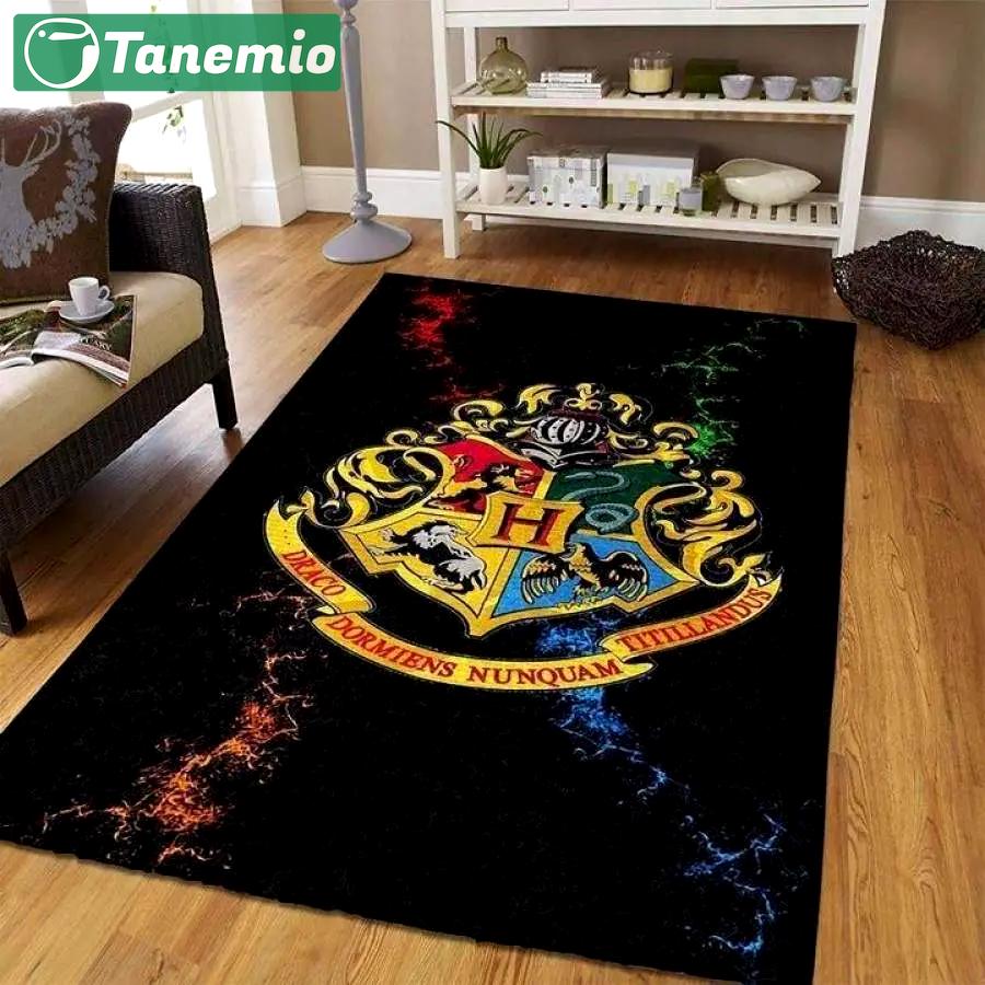 Harry potter hogwarts area rug living room rug home decor movie ofd hp015 Rectangle Rug
