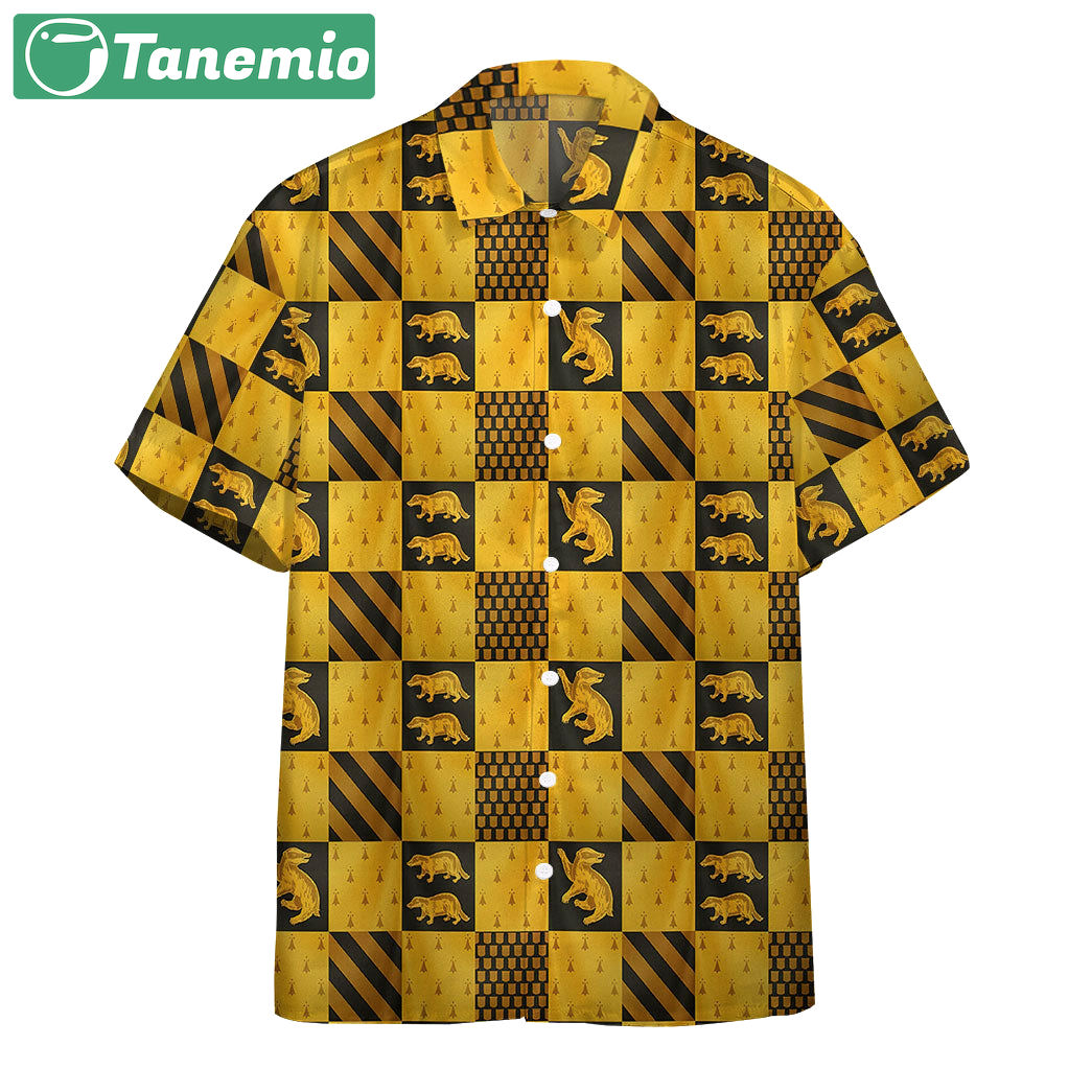 Harry potter hufflepuff house custom hawaii shirt Hawaii Shirt Shorts & Flip Flops