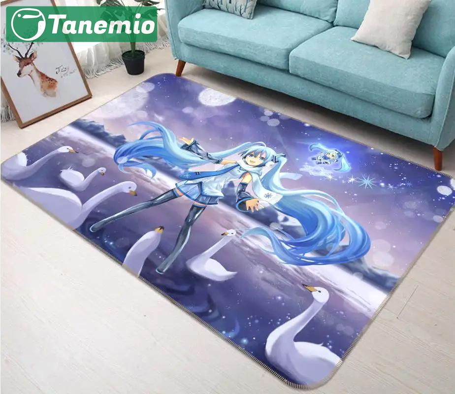 Hatsune miku anime 22 area rug living room and bed room rug rug regtangle carpet floor decor home decor Rectangle Rug