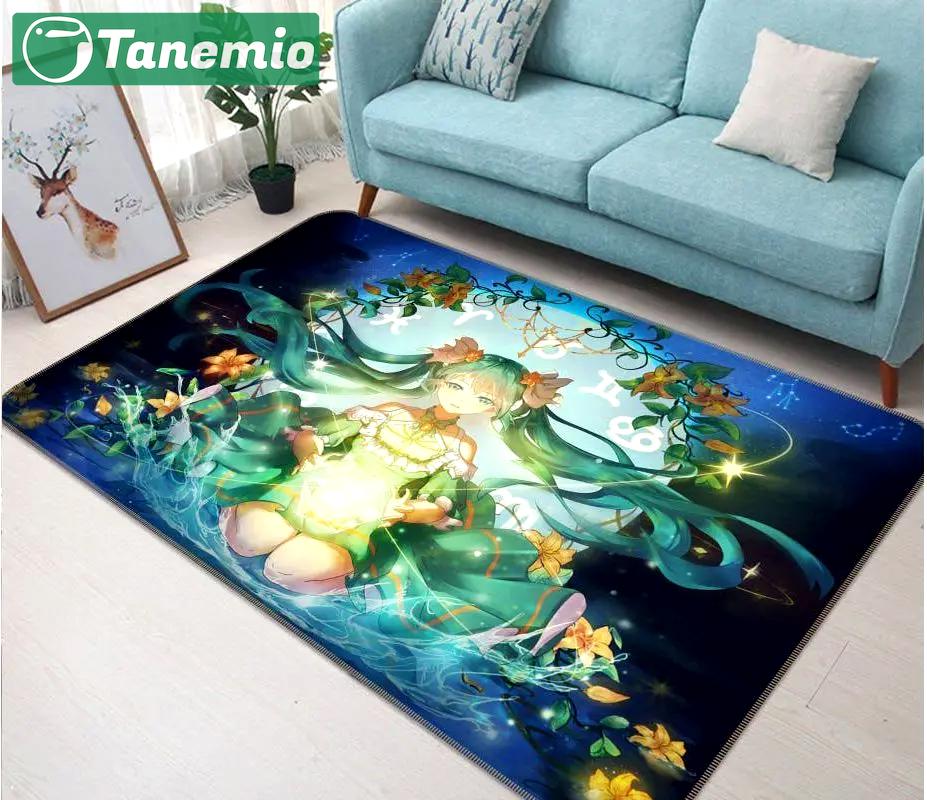 Hatsune miku anime 31 area rug living room and bed room rug rug regtangle carpet floor decor home decor Rectangle Rug