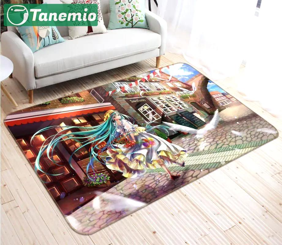 Hatsune miku anime 46 area rug living room and bed room rug rug regtangle carpet floor decor home decor Rectangle Rug