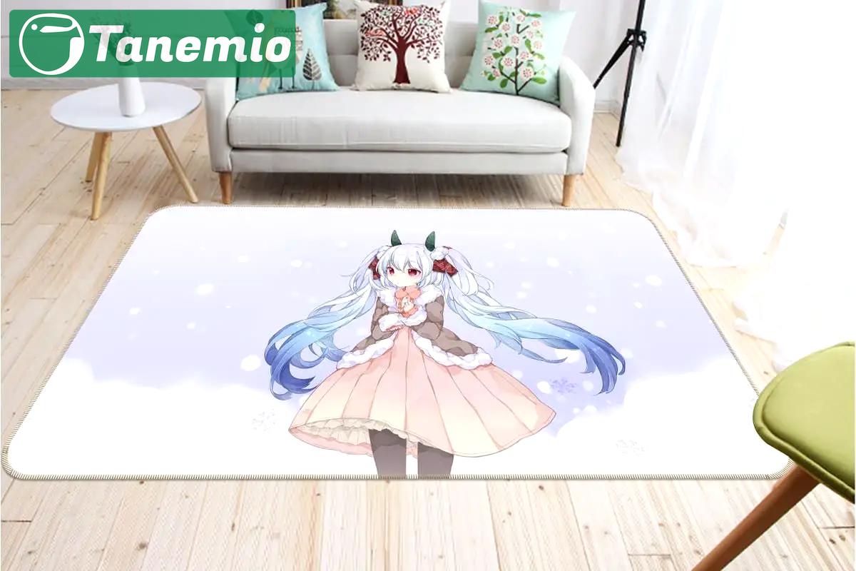 Hatsune miku anime 67 area rug living room and bed room rug rug regtangle carpet floor decor home decor Rectangle Rug