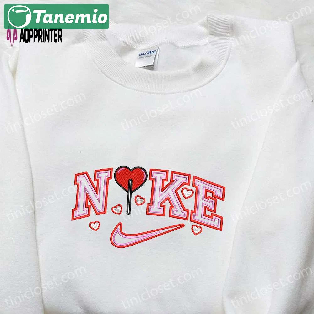 Heart x nike embroidered sweatshirt – best valentine s day gift ideas Embroidered Shirt