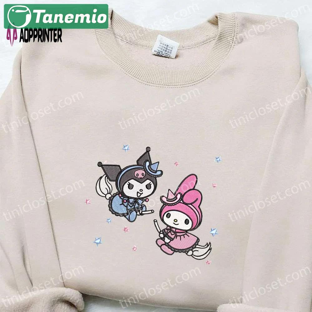 Hello kitty halloween embroidered shirt – cute gift for daughter best halloween shirt Embroidered Shirt